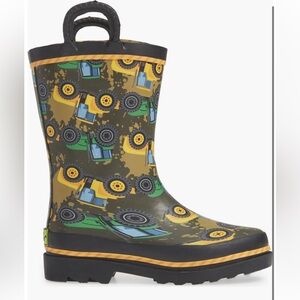 Western Chief Boys' Tractor Tough Rain Boot - 2410788B Kids Pull On 8 9